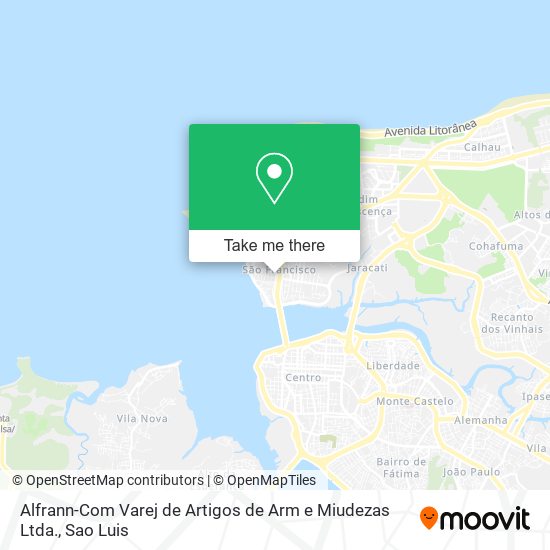 Alfrann-Com Varej de Artigos de Arm e Miudezas Ltda. map