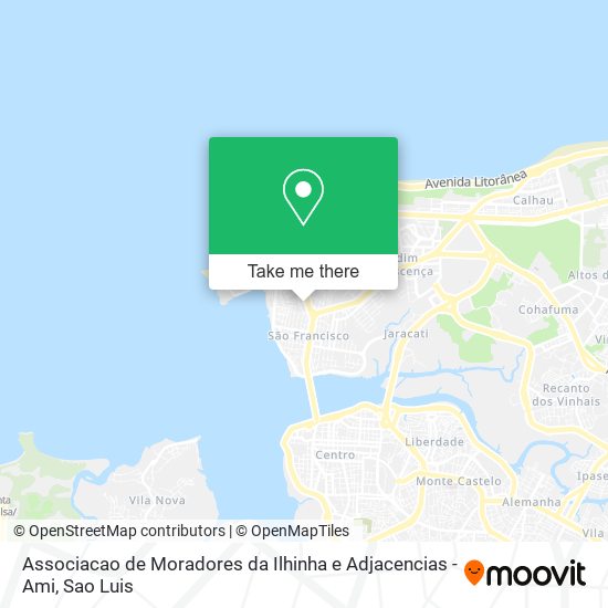 Mapa Associacao de Moradores da Ilhinha e Adjacencias - Ami