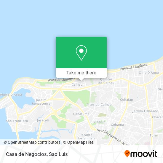 Casa de Negocios map