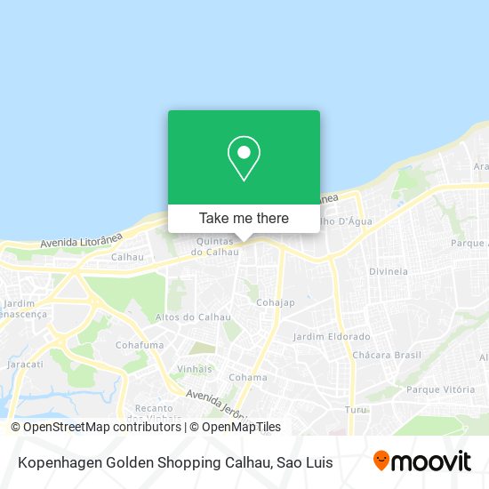 Mapa Kopenhagen Golden Shopping Calhau