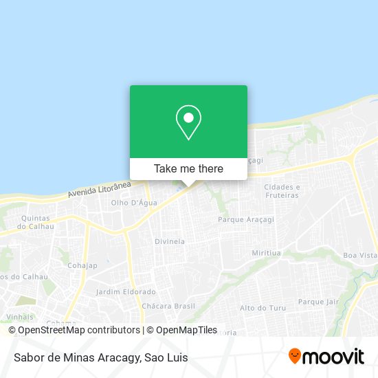 Sabor de Minas Aracagy map