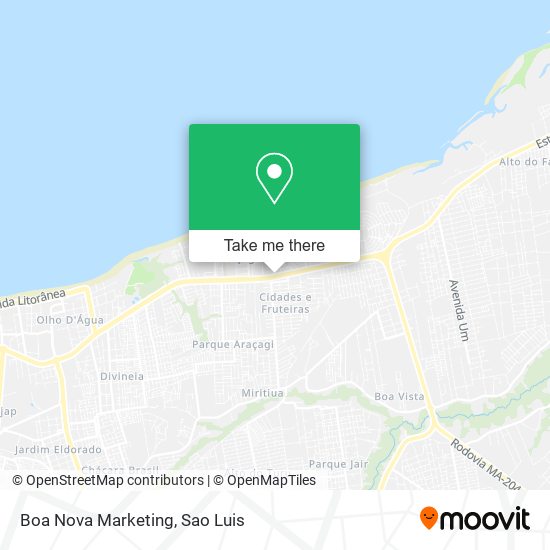 Boa Nova Marketing map