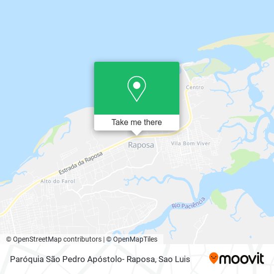 Paróquia São Pedro Apóstolo- Raposa map