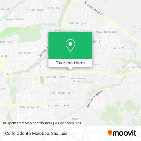 Coife Odonto Maiobão map