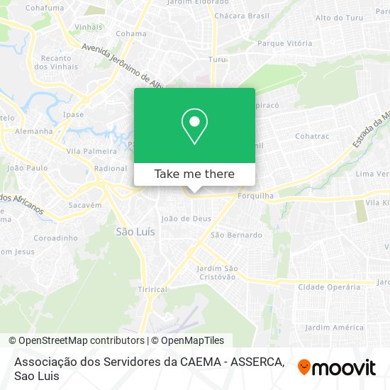 Associação dos Servidores da CAEMA - ASSERCA map