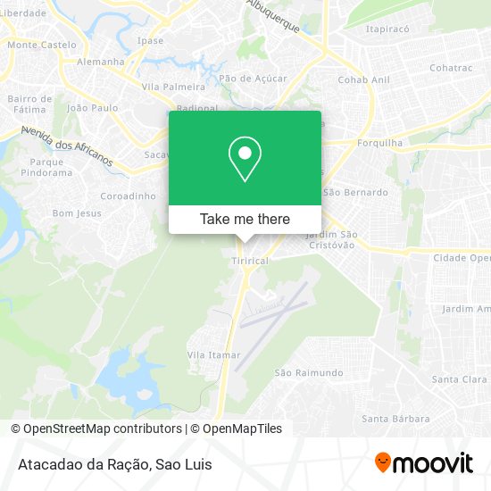 Atacadao da Ração map
