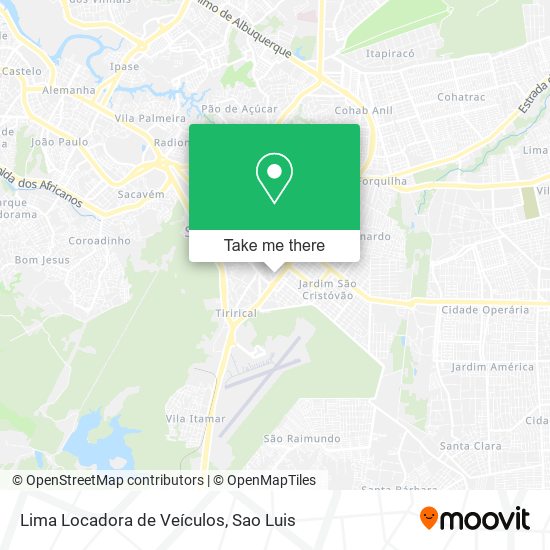 Lima Locadora de Veículos map