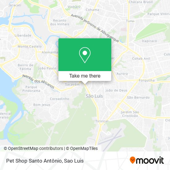 Pet Shop Santo Antônio map