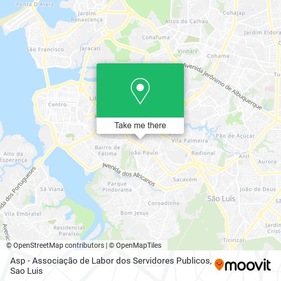 Asp - Associação de Labor dos Servidores Publicos map