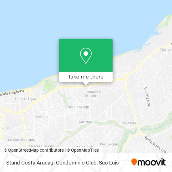 Mapa Stand Costa Aracagi Condomínio Club