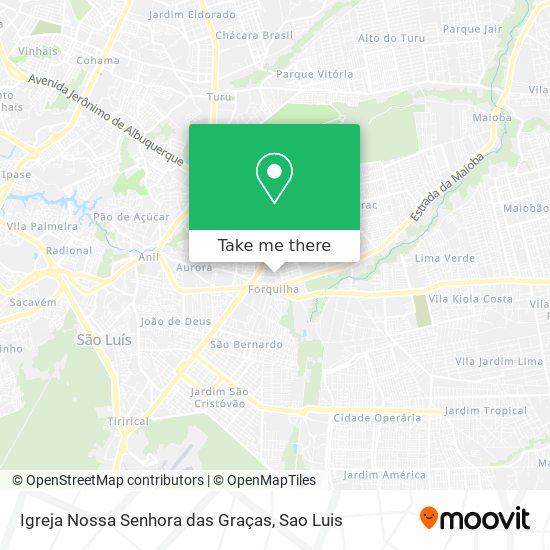 Mapa Igreja Nossa Senhora das Graças