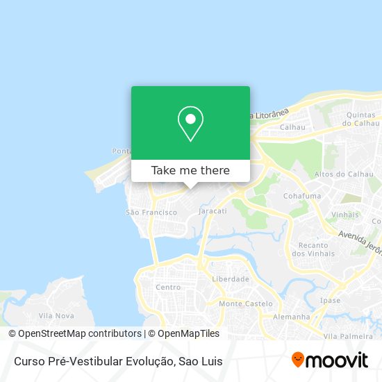 Curso Pré-Vestibular Evolução map