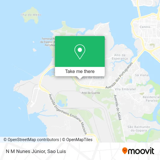 N M Nunes Júnior map