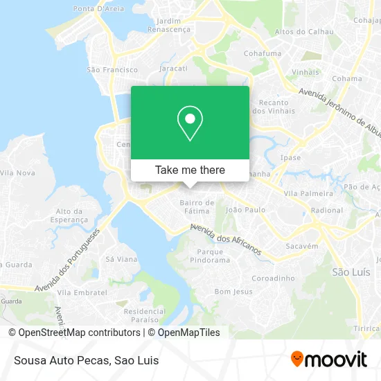 Sousa Auto Pecas map