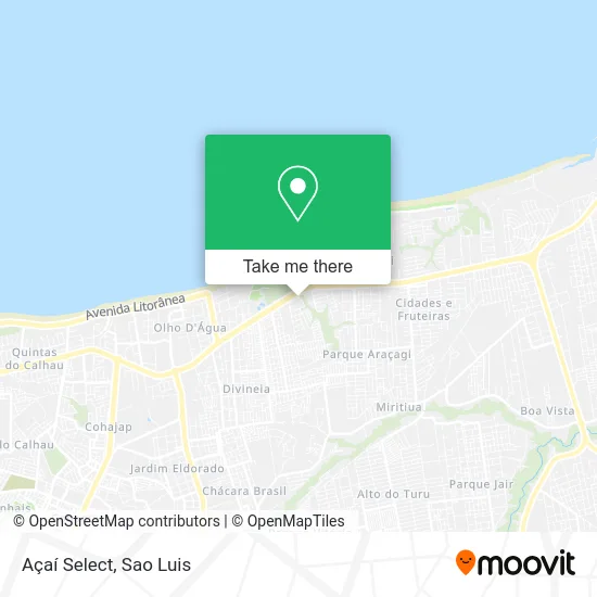 Açaí Select map