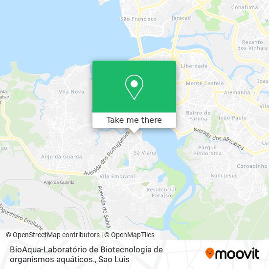 BioAqua-Laboratório de Biotecnologia de organismos aquáticos. map