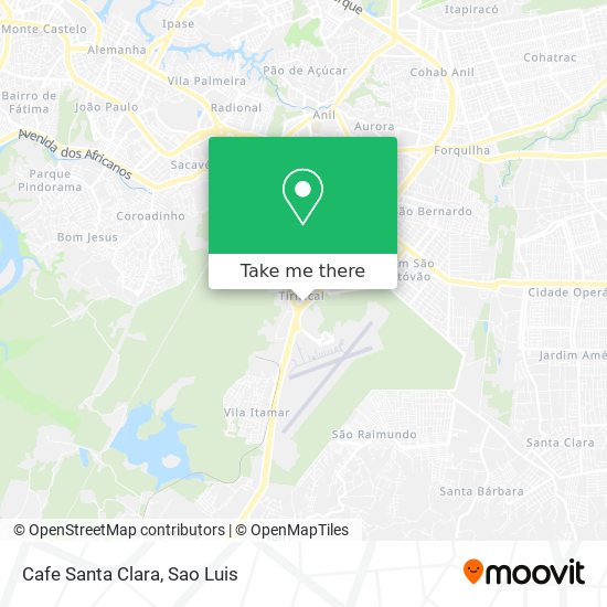 Mapa Cafe Santa Clara