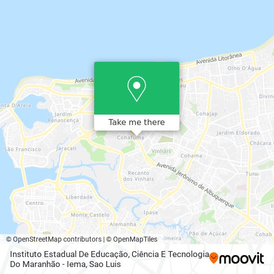 Instituto Estadual De Educação, Ciência E Tecnologia Do Maranhão - Iema map