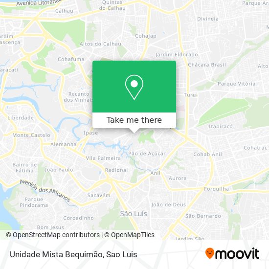 Unidade Mista Bequimão map