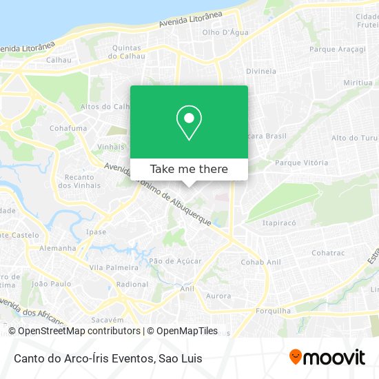 Canto do Arco-Íris Eventos map