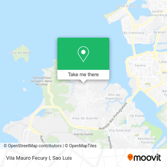 Vila Mauro Fecury I map