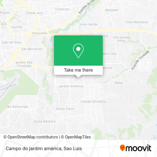 Campo do jardim américa map