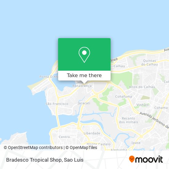 Bradesco Tropical Shop map