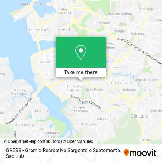 GRESS - Gremio Recreativo Sargento e Subtemente map