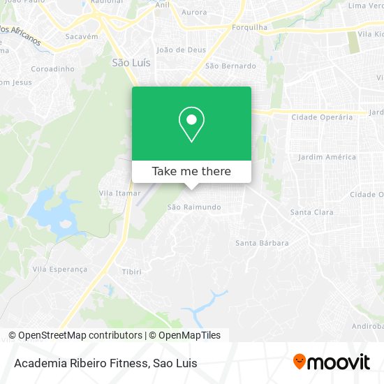 Mapa Academia Ribeiro Fitness