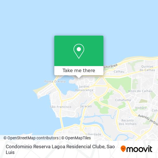 Mapa Condominio Reserva Lagoa Residencial Clube