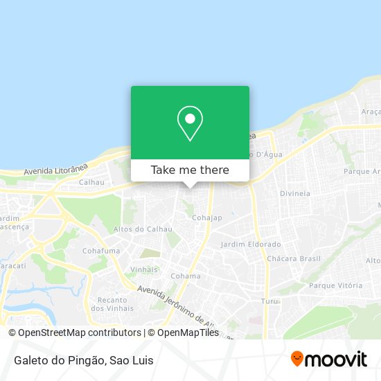 Galeto do Pingão map