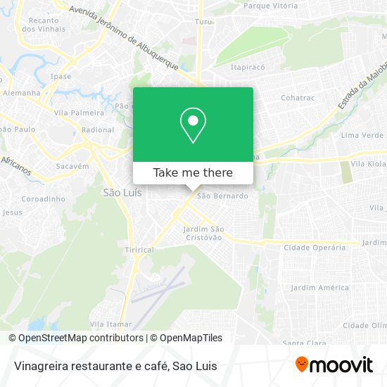 Vinagreira restaurante e café map