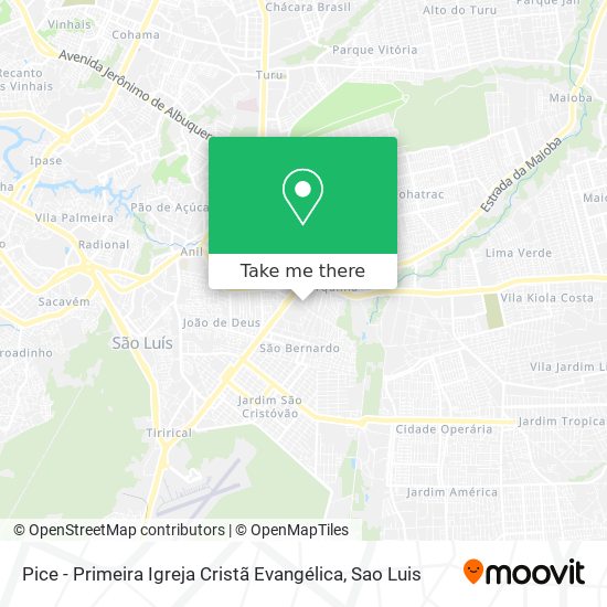 Pice - Primeira Igreja Cristã Evangélica map