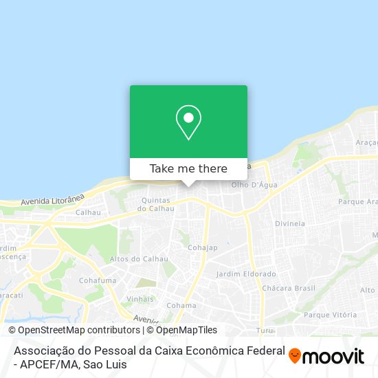 Associação do Pessoal da Caixa Econômica Federal - APCEF / MA map