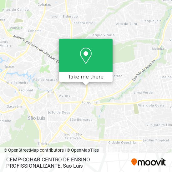 CEMP-COHAB CENTRO DE ENSINO PROFISSIONALIZANTE map