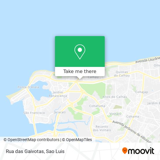 Rua das Gaivotas map