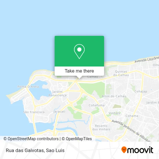 Rua das Gaivotas map