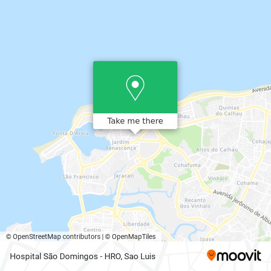 Mapa Hospital São Domingos - HRO