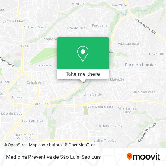 Medicina Preventiva de São Luís map