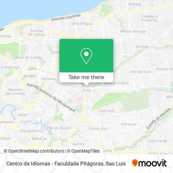 Centro de Idiomas - Faculdade Pitágoras map