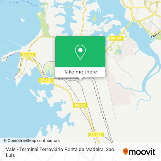 Vale - Terminal Ferroviário Ponta da Madeira map