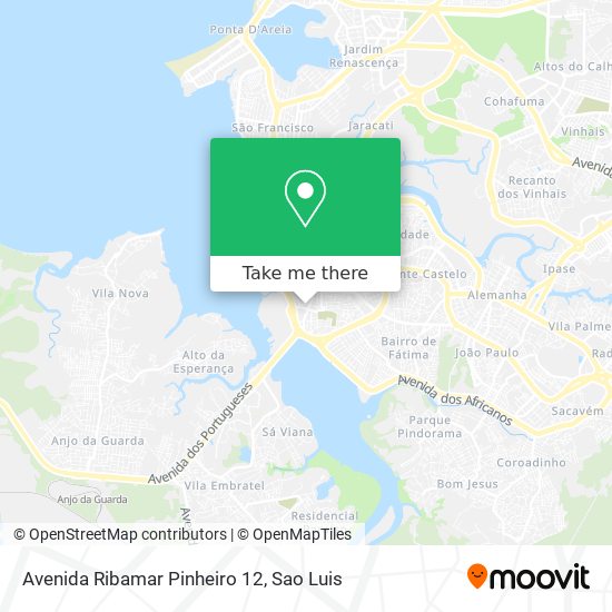 Mapa Avenida Ribamar Pinheiro 12