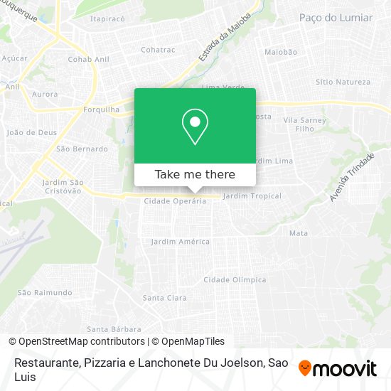 Restaurante, Pizzaria e Lanchonete Du Joelson map