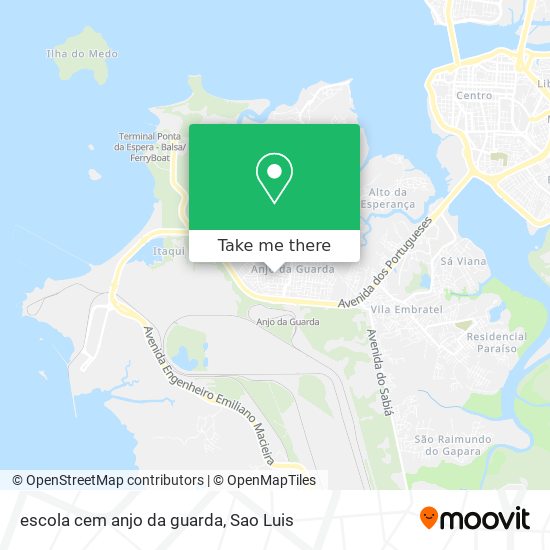 escola cem anjo da guarda map