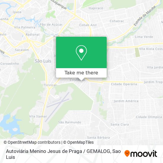 Autoviária Menino Jesus de Praga / GEMALOG map