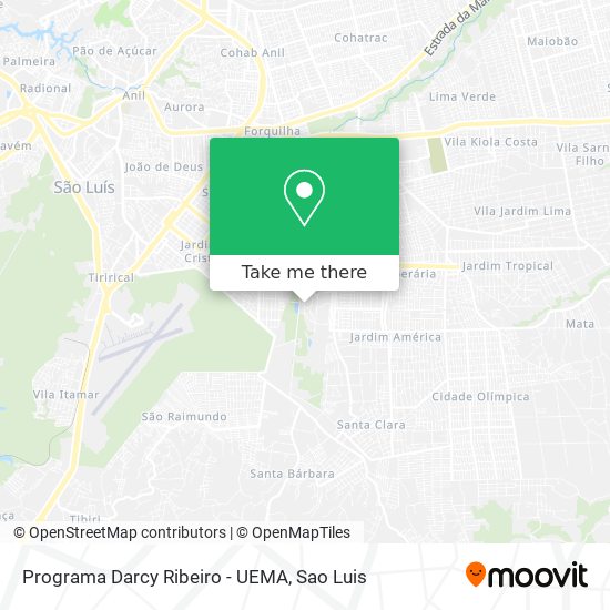 Programa Darcy Ribeiro - UEMA map