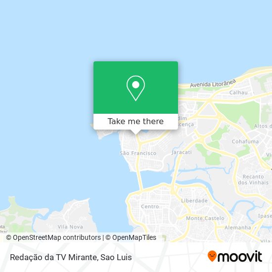 Redação da TV Mirante map
