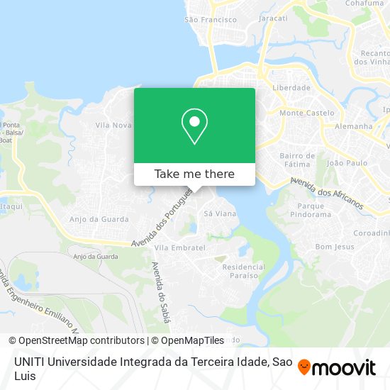 UNITI Universidade Integrada da Terceira Idade map