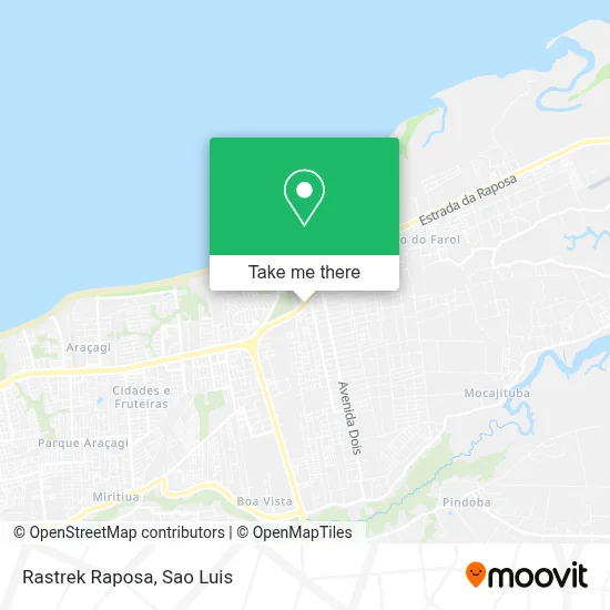Rastrek Raposa map
