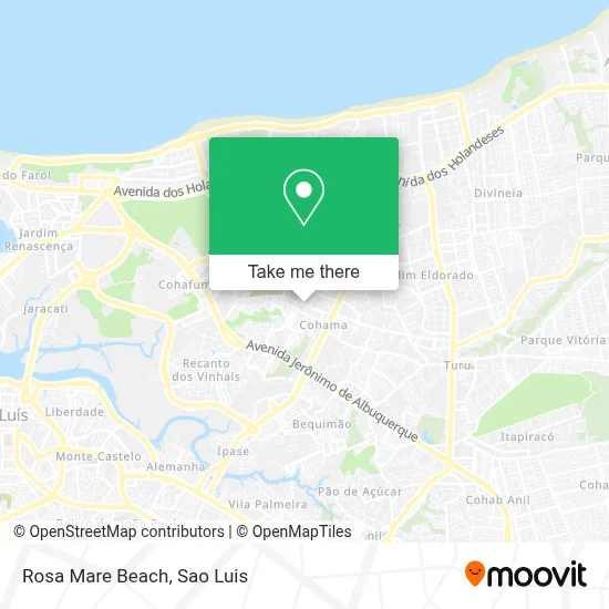Rosa Mare Beach map
